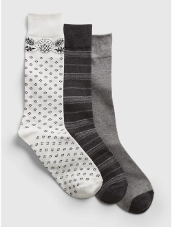 Soft knit Crew Socks (3-pack)