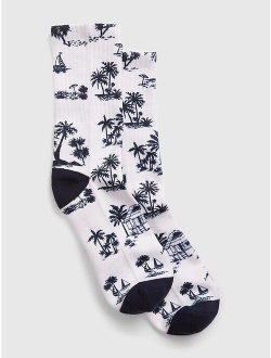 Rainbow Stripe Tube Socks