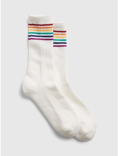 GAP Rainbow Stripe Tube Socks