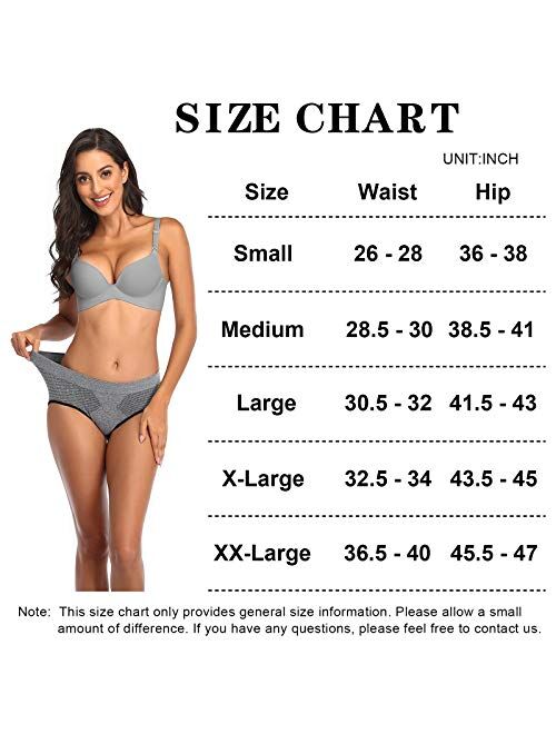 CULAYII Women's Seamless Mesh Sports Hipster Underwear, Breathable Performance Underwear for Women