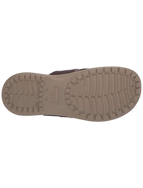 Crocs Men's Santa Cruz Canvas Flip Flops | Sandals