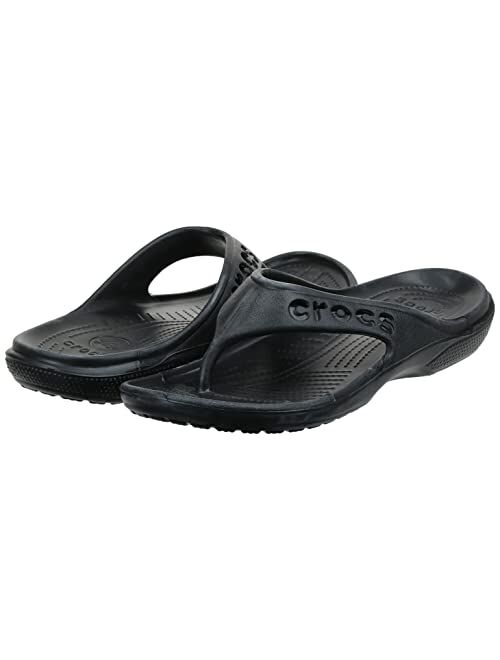Crocs Unisex Men's and Women's Baya Flip Flops | Adult Sandals, Navy, 12 US
