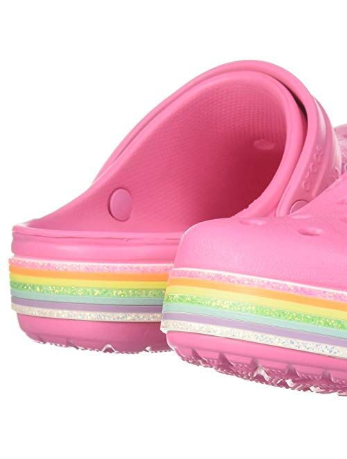Crocs Unisex-Child Kids' Crocband Rainbow Glitter Band Clog