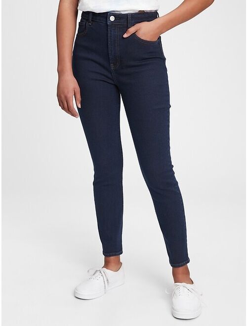 GAP Teen Sky High Rise Skinny Jeans with Stretch