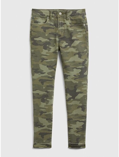 GAP Kids High Rise Ankle Camo Jeggings with Stretch