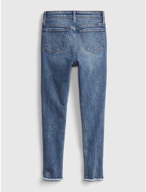 GAP Kids High-Rise Distressed Ankle Jeggings with Washwell™