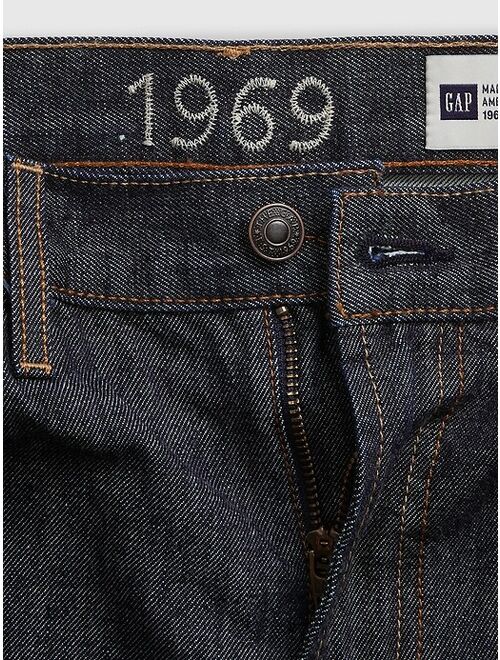 GAP Teen Made in the USA 1969 Premium High Rise Straight Fit Jeans