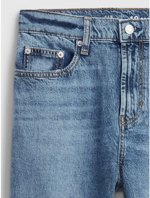 GAP Teen Organic Cotton Sky-High Rise Mom Jeans with Washwell™
