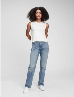 Teen Mid Rise Destructed 90's Loose Jeans with Washwell®