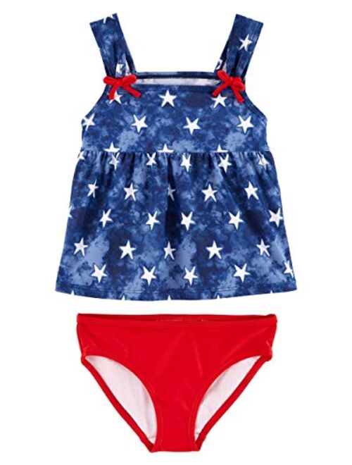 Carter's Toddler and Baby Girls Swimwear Set (Red/White/Blue