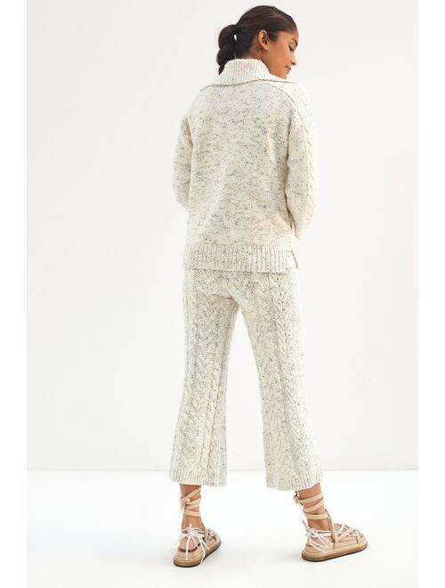 Anthropologie Cable-Knit Pant Set