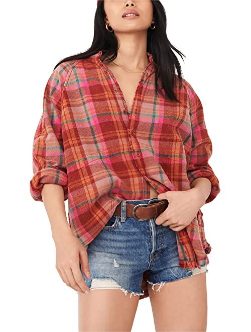 Buy Free People Summer Daydream Plaid Button-Down Shirt online 