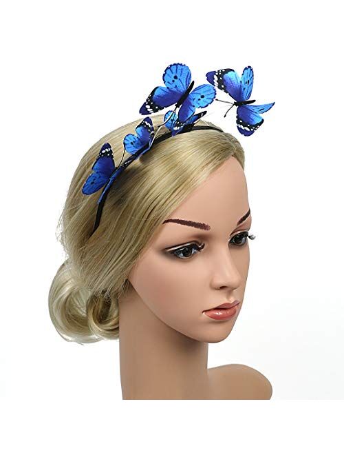 Women Butterfly Headband,Aniwon Elegant Party Headband Hair Band Fashion Headbands for Girls Hair Accessories Party Supplies