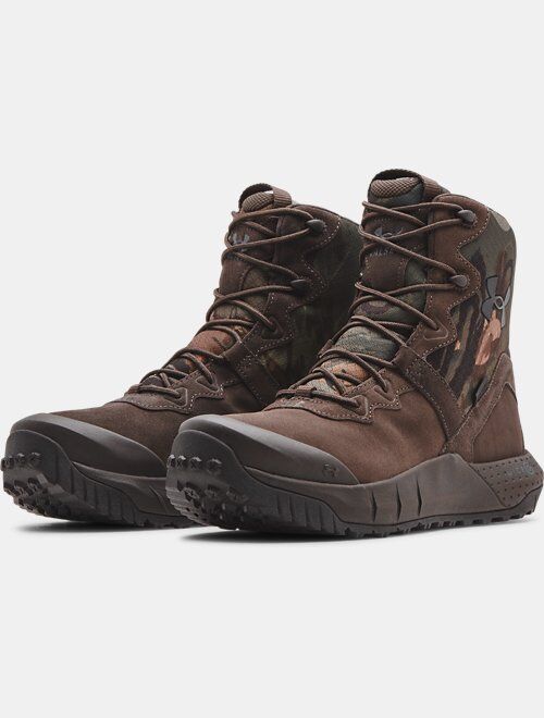 Under Armour Men's UA Micro G® Valsetz Leather Waterproof Camo Tactical Boots