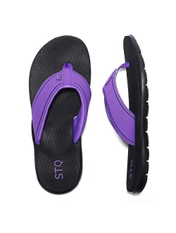 Womens Flip-flop Non Slip Comfortable Memory Foam Thong Sandals for Outdoor