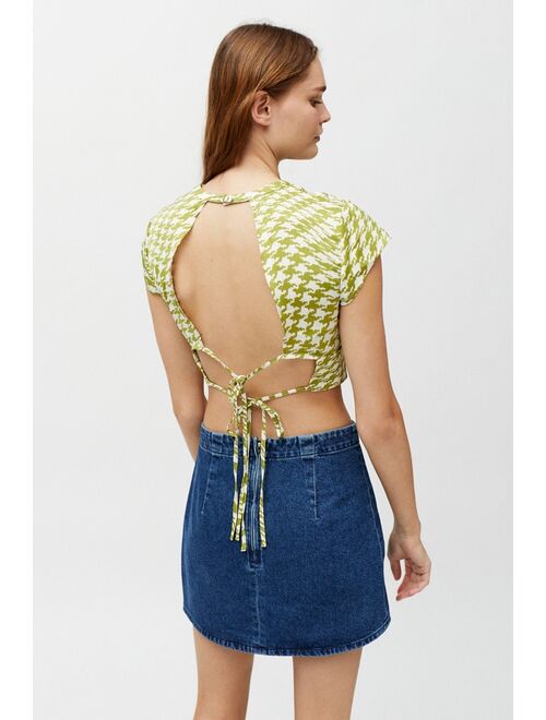 Urban outfitters UO So Wavy Tie-Back Top