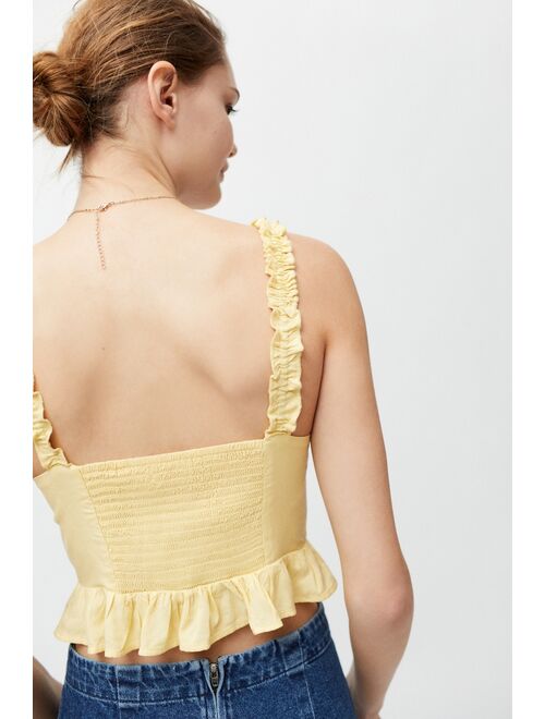 Urban outfitters UO Goodie Lace-Up Bustier Top