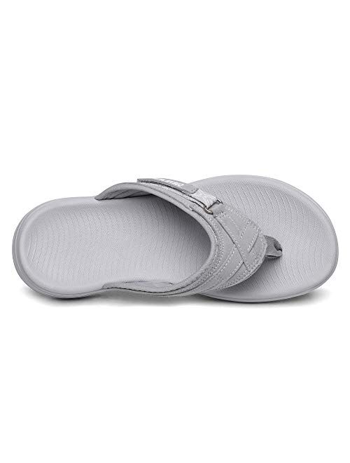 DREAM PAIRS Women's Arch Support Flip Flops Comfortable Thong Sandals