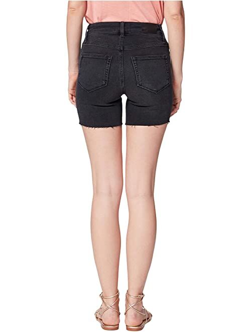 PAIGE Sarah Longline Shorts w/ Exposed Buttons in Night Time