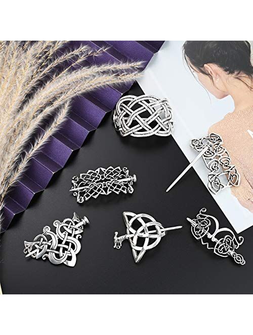 Norse Celtic Wedding Hair Accessories-Viking Antique Silver Dragon Hair  Sticks Hairpin Viking Hair Slide Hairpins Men Clips Hair Jewelry Gifts  Celtics