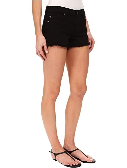 7 For All Mankind Cut Off Shorts in Black