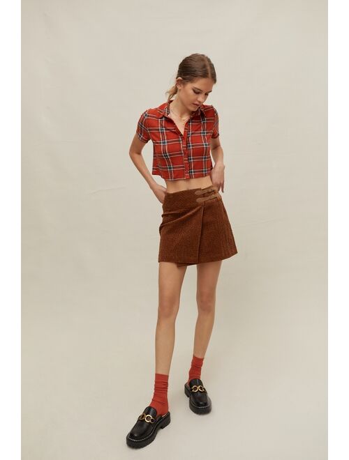 Urban Renewal Remnants Cozy Plaid Button-Down Shirt