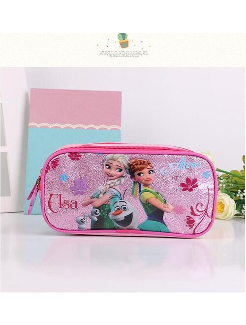 3pcs princess Disney children backpack lunch Elsa bag pencil cartoon case Frozen handbag girl boy gift bag for school student