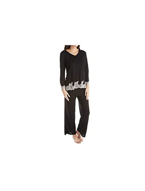 Natori Luxe Shangri-La Long Sleeve PJ Set