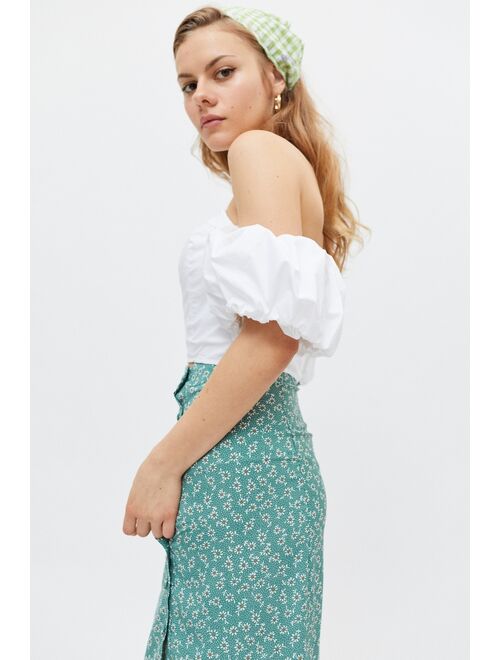Urban outfitters UO Exclusive Madeline Off-The-Shoulder Top
