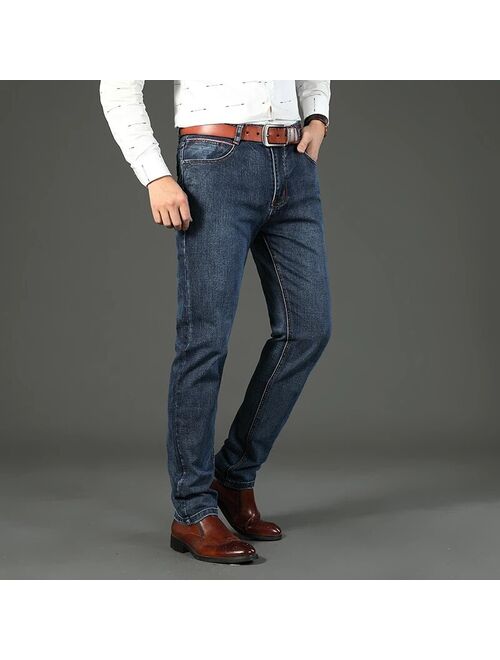 2021 Spring and Autumn Men's A variety of styles Classic Jeans Elastic Men's Stretch-fit  Jeans Business Casual Classic Style
