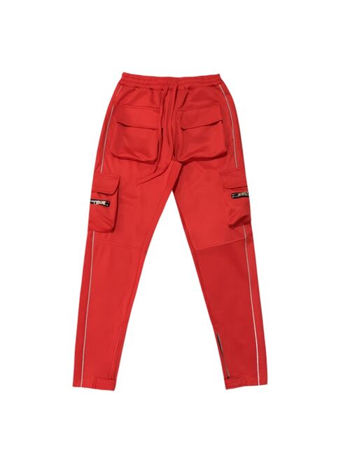 Summer Men's Casual Pants popular logo Large Size Straight-leg Reflective Multi-Pocket Cargo Pants Men's Sports Pants
