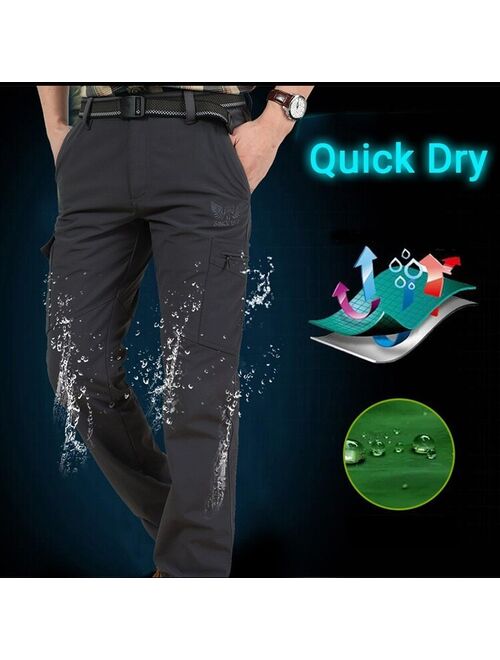 Men's Lightweight Tactical Pants Breathable Summer Casual Army Military Long Trousers Male Waterproof Quick Dry Cargo Pants