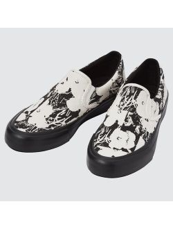ANDY WARHOL COTTON CANVAS SLIP-ON SHOES