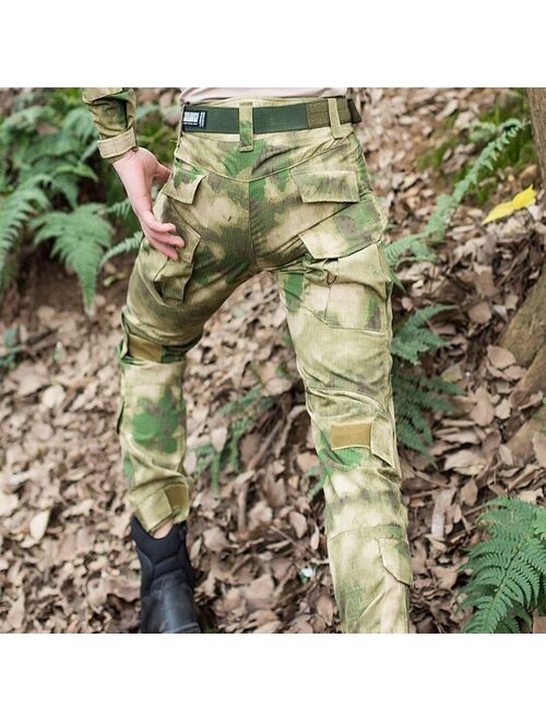 Pro Tactical Military Camouflage Cargo Pants Men Rip-Stop Anti-pilling Army SWAT Combat Trousers Breathable Casual Pants