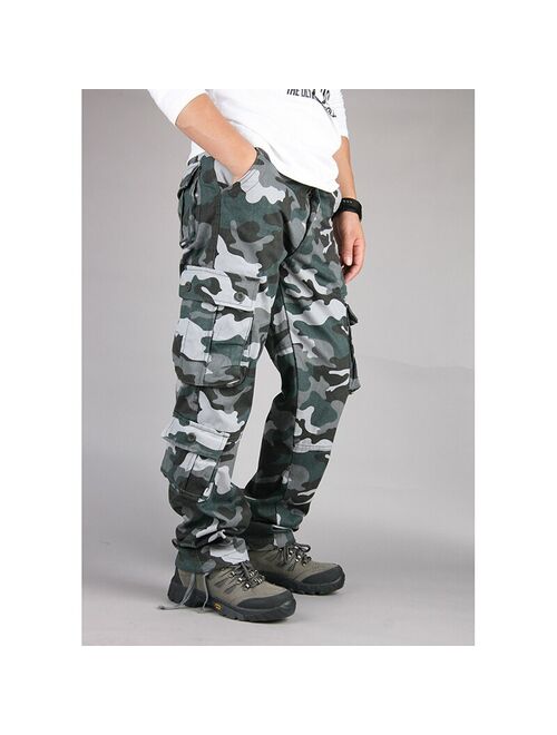 2021 Men Fashion Streetwear Mens Jeans Camouflage  Jogger Pants Tactical Military Youth Casual Summer European Jeans Cargo Pants