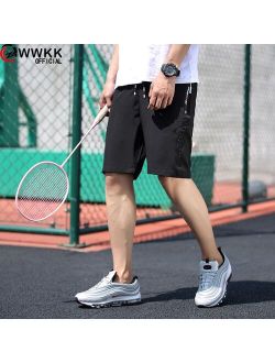2020 New Fashion Mens Cropped Sweatpants polyester Sports quick-drying Jogger Men Korea Hip Hop Harem Outdoors Summer Shorts