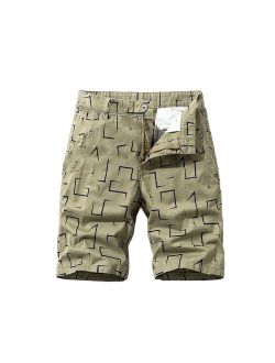 JAYCOSIN Summer Men's Causal pockets Trousers Shorts Printed  drawstring short men Loose Men shorts Sport Button shorts mujer