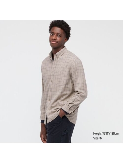 MEN FLANNEL CHECKED LONG-SLEEVE SHIRT