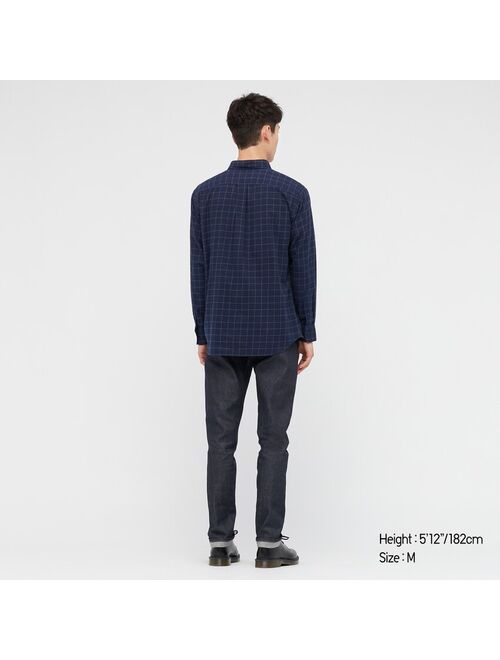 Uniqlo MEN FLANNEL CHECKED LONG-SLEEVE SHIRT