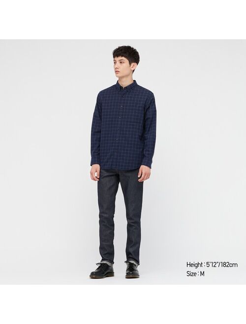 Uniqlo MEN FLANNEL CHECKED LONG-SLEEVE SHIRT