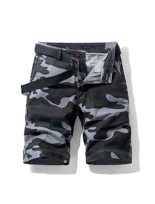 Camouflage Camo Cargo Shorts Men 2020 New Mens Casual Shorts Male Loose Work Shorts Man Military Short Pants Plus Size 28-38