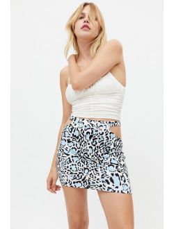 Remnants Cheetah Mini Skirt