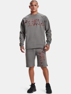 Men's UA Rival Fleece Camo Script Crew