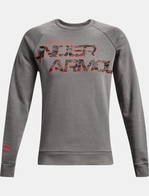 Under Armour Men's UA Rival Fleece Camo Script Crew