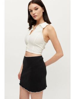UO Pointelle Knit Mini Skirt