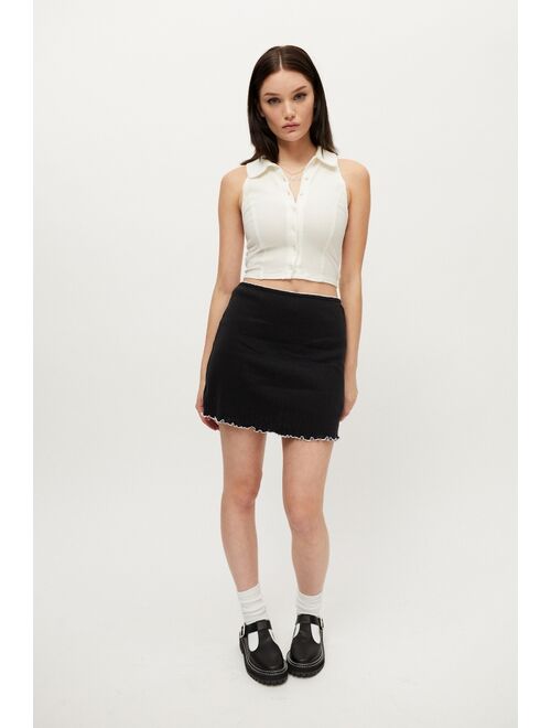 Urban outfitters UO Pointelle Knit Mini Skirt