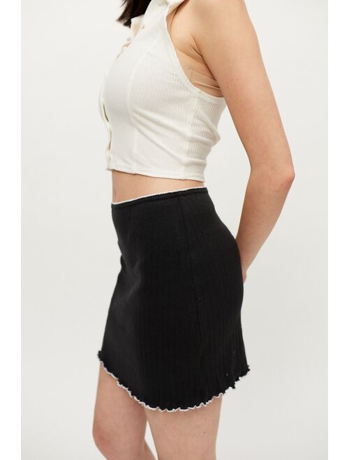 Urban outfitters UO Pointelle Knit Mini Skirt