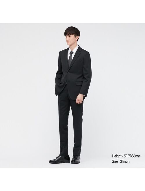 Uniqlo MEN STRETCH WOOL SLIM-FIT PANTS