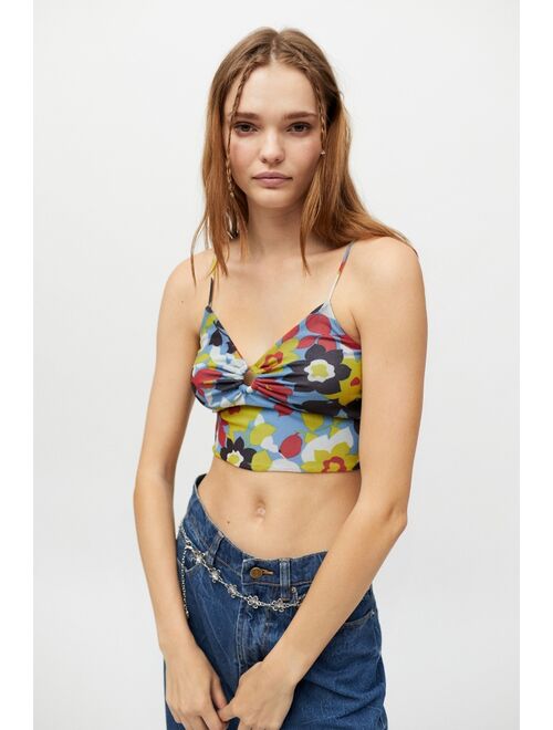 Urban Renewal Remnants O-Ring Floral Mesh Tank Top