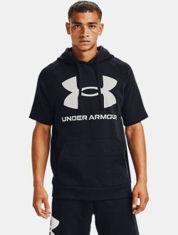 Men's UA Rival Fleece Big Logo Short Sleeve Hoodie